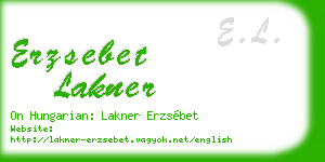 erzsebet lakner business card
