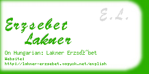 erzsebet lakner business card